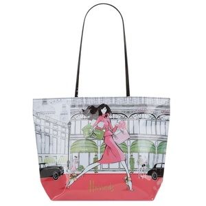 Megan Hess x Harrods ‘Luxury Lifestyle’ Shoulder Tote